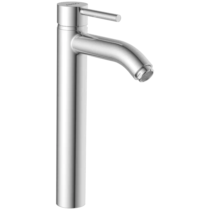 LX-1328 Single Lever Tall Basin Mixer With Braided Hoses (Table Mounted Model)