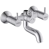LX-1350 Wall Mixer With Connector For Hand Shower Arrangement With Connecting Legs, Wall Flange & Wall Bracket For Hand Shower