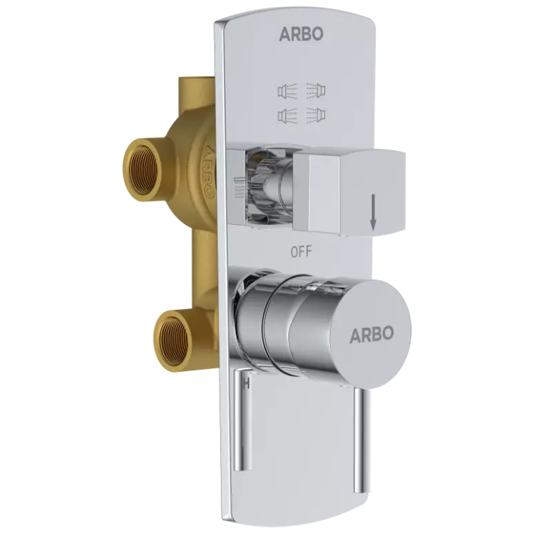 LX-1353 2 Inlet 3 Outlet High Flow Diverter Body With Upper Part Set