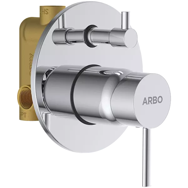 LX-1355 3 Inlet 2 Outlet High Flow Diverter Body With Upper Part Set