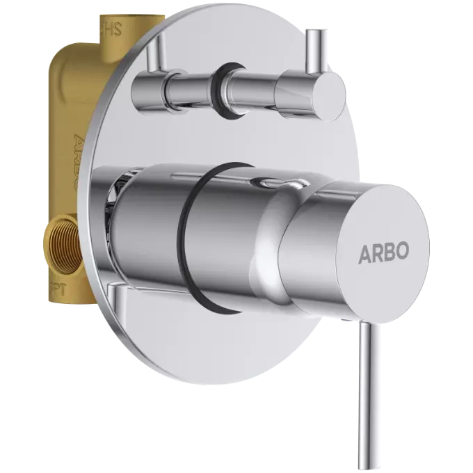 LX-1355 3 Inlet 2 Outlet High Flow Diverter Body With Upper Part Set