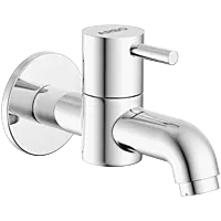 LX-1303 Long Nose Bib Tap With Wall Flange