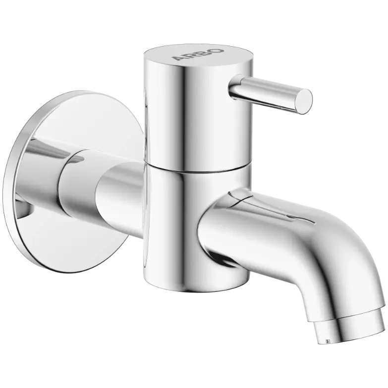 LX-1303 Long Nose Bib Tap With Wall Flange