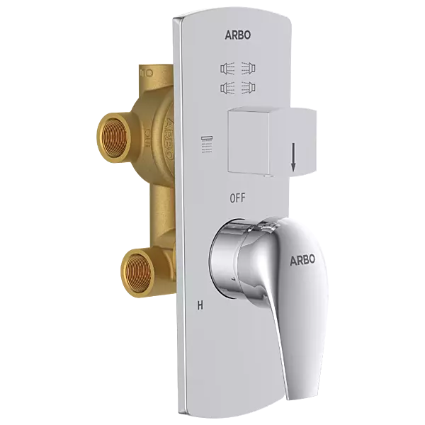 CM-2553 2 Inlet 3 Outlet High Flow Diverter Body With Upper Part Set