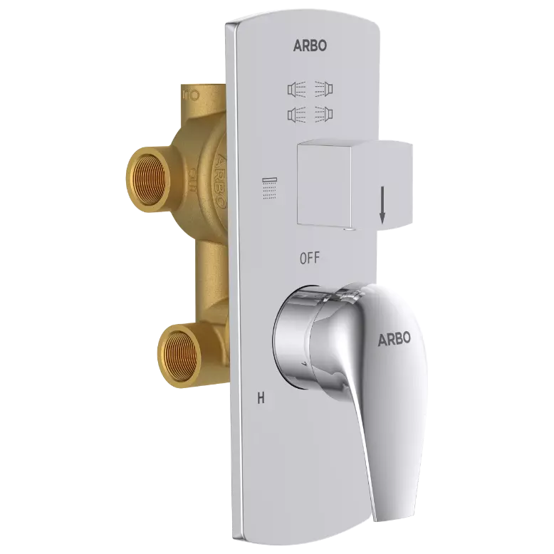 CM-2553 2 Inlet 3 Outlet High Flow Diverter Body With Upper Part Set