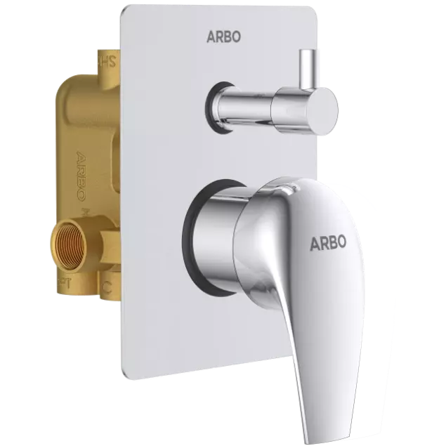 CM-2555 3 Inlet 2 Outlet High Flow Diverter Body With Upper Part Set