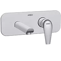 CM-2567 Exposed Part Kit For Single Lever Basin Mixer Wall Mounted With Consisting Of Operative Lever, Basin Spout & Wall Flange