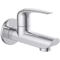 CM-2503 Long Nose Bib Tap With Wall Flange