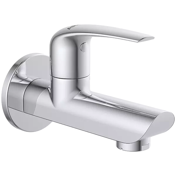 CM-2503 Long Nose Bib Tap With Wall Flange