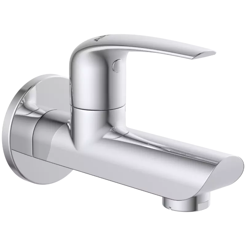 CM-2503 Long Nose Bib Tap With Wall Flange