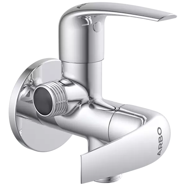 CM-2507 2 Way Angle Cock With Wall Flange