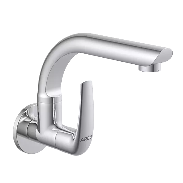 CM-2508 Sink Cock With Swinging Spout With Wall Flange (Wall Mounted Model)