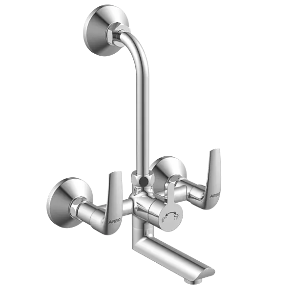 CM-2520 Wall Mixer 2 In 1 With Connecting Legs With Wall Flange