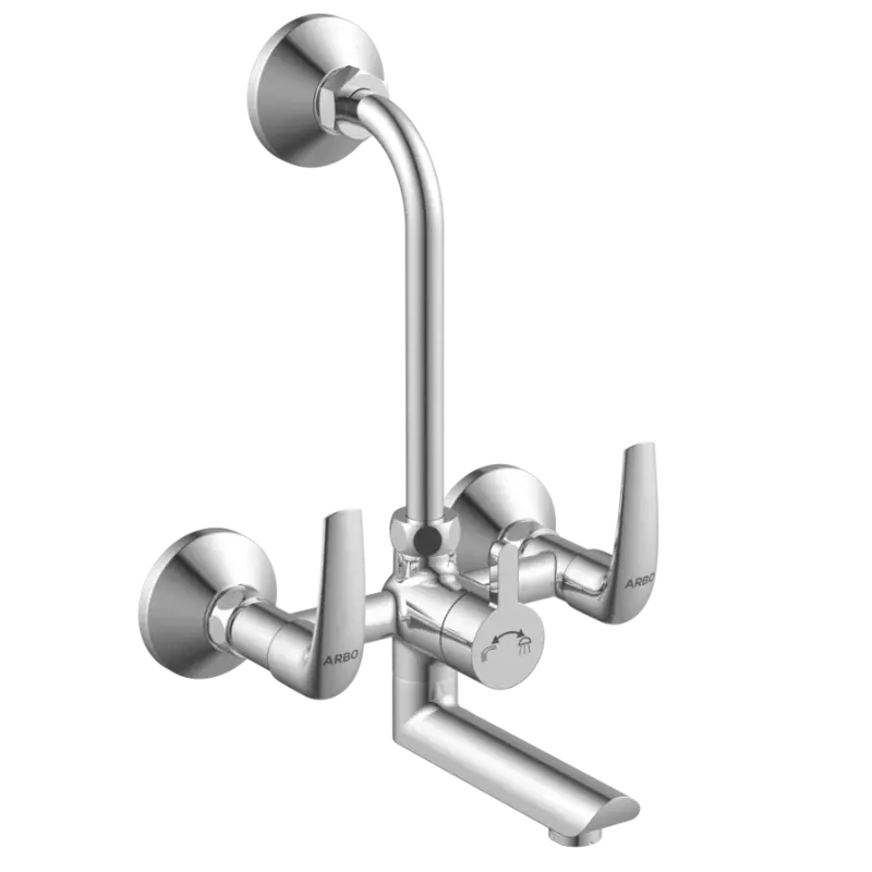 CM-2520 Wall Mixer 2 In 1 With Connecting Legs With Wall Flange