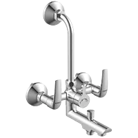 CM-2522 Wall Mixer 3 In 1 With Connecting Legs With Wall Flange
