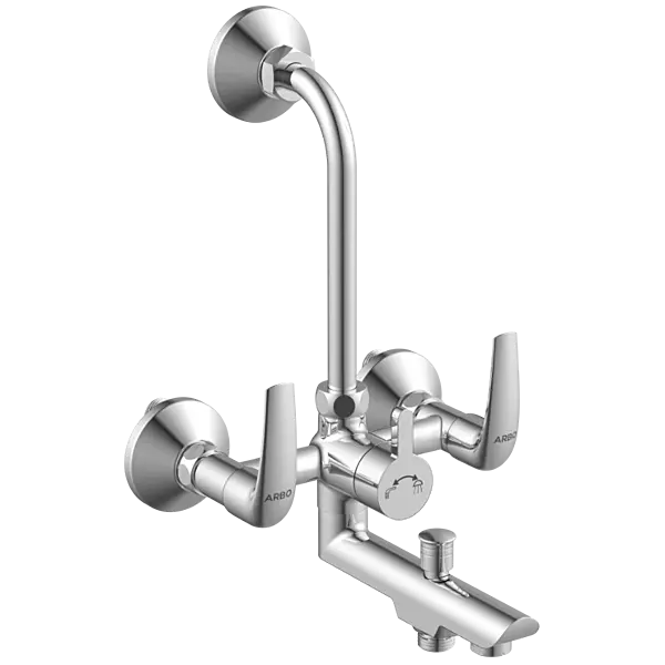 CM-2522 Wall Mixer 3 In 1 With Connecting Legs With Wall Flange