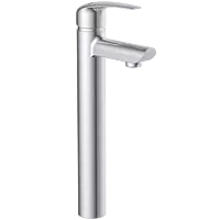 CM-2528 Single Lever Tall Basin Mixer With Braided Hoses (Table Mounted Model)