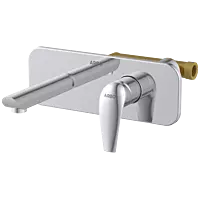 CM-2529 Concealed Body For Single Lever Basin Mixer Wall Mounted With Exposed Part Kit, Consisting Of Operative Lever, Basin Spout & Wall Flange