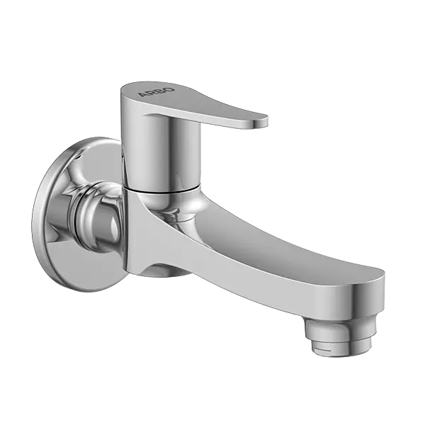 PR-2103 Long Nose Bib Tap With Wall Flange