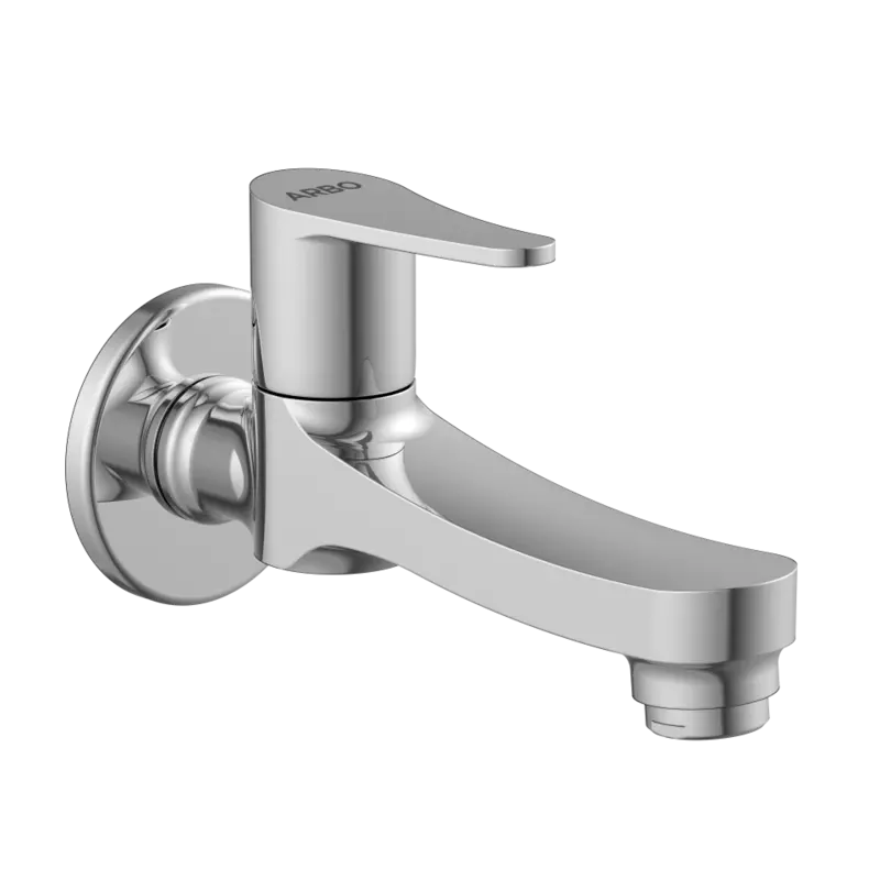 PR-2103 Long Nose Bib Tap With Wall Flange