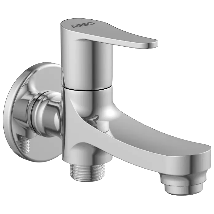 PR-2106 2 Way Bib Tap With Wall Flange