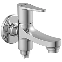 PR-2106-B 2 Way Bib Tap Dual Flow With Wall Flange