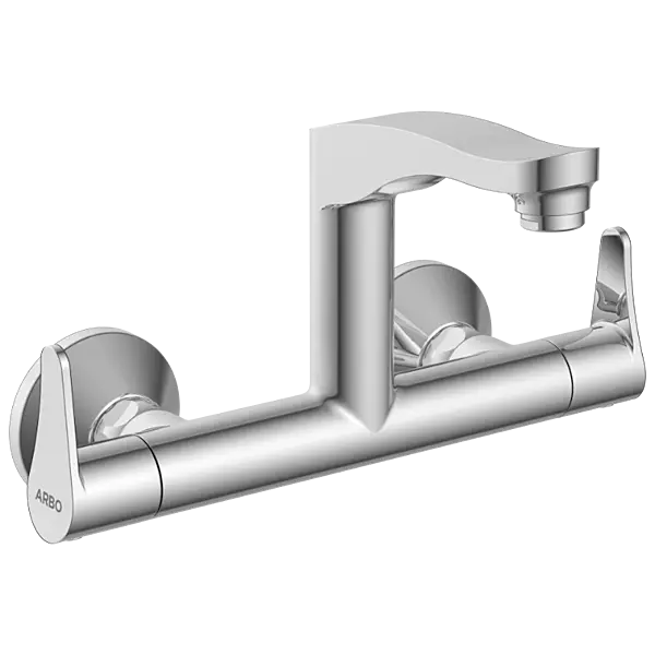 PR-2114 Sink Mixer With Swinging Spout With Connecting Legs With Wall Flange (Wall Mounted Model)
