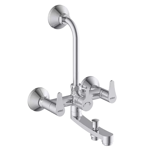 PR-2122 Wall Mixer 3 In 1 With Connecting Legs With Wall Flange