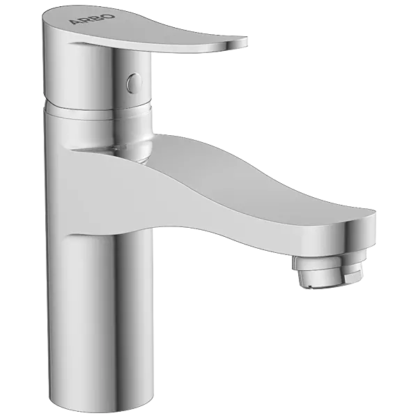 PR-2127 Single Lever Basin Mixer With Braided Hoses (Table Mounted Model)
