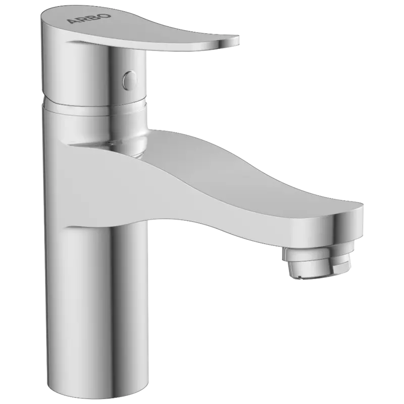 PR-2127 Single Lever Basin Mixer With Braided Hoses (Table Mounted Model)