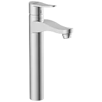 PR-2128 Single Lever Tall Basin Mixer With Braided Hoses (Table Mounted Model)