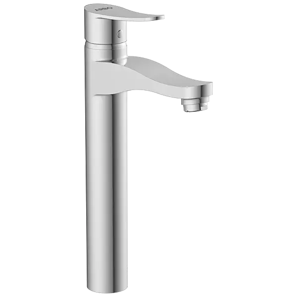 PR-2128 Single Lever Tall Basin Mixer With Braided Hoses (Table Mounted Model)