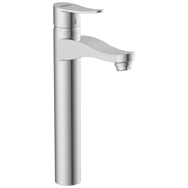 PR-2128 Single Lever Tall Basin Mixer With Braided Hoses (Table Mounted Model)