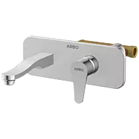 PR-2129 Concealed Body For Single Lever Basin Mixer Wall Mounted With Exposed Part Kit, Consisting Of Operative Lever, Basin Spout & Wall Flange