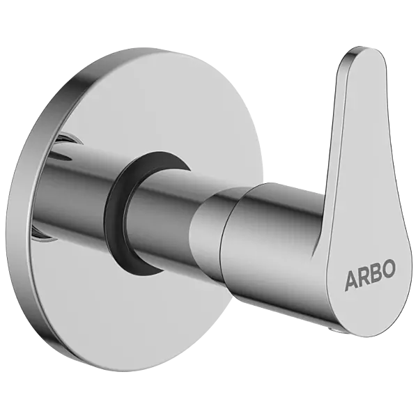 PR-2140 Exposed Part Kit Of Concealed Stop Cock & Flush Cock With Fitting Sleeve, Operating Lever & Adjustable Wall Flange