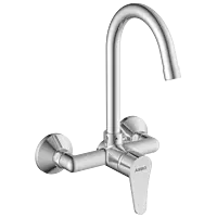 PR-2143 Single Lever Sink Mixer With Swinging Spout With Connecting Legs With Wall Flange (Wall Mounted Model)