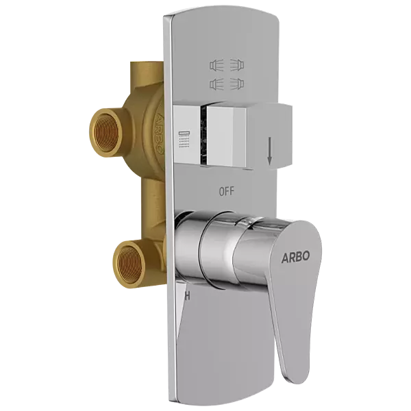 PR-2153 2 Inlet 3 Outlet High Flow Diverter Body With Upper Part Set