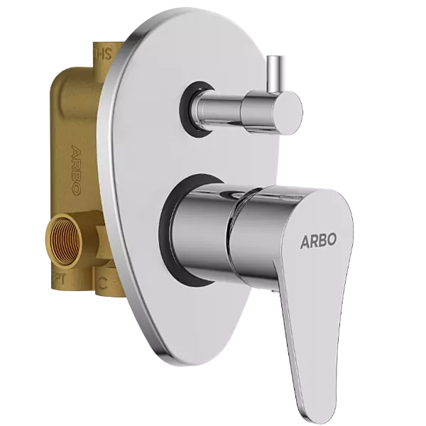 PR-2155 3 Inlet 2 Outlet High Flow Diverter Body With Upper Part Set