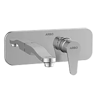 PR-2167 Exposed Part Kit For Single Lever Basin Mixer Wall Mounted With Consisting Of Operative Lever, Basin Spout & Wall Flange