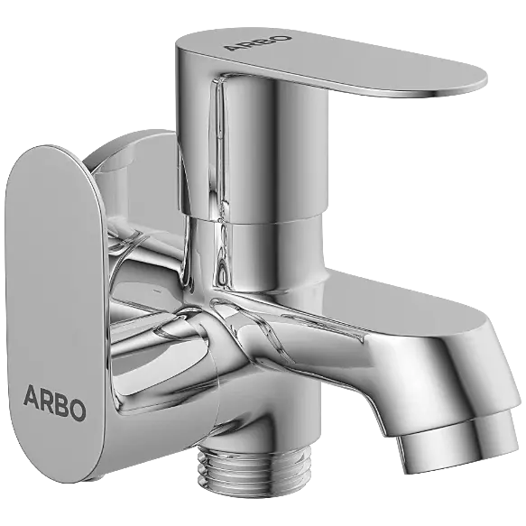 SL-2605 2 Way Bib Tap Side Handle With Wall Flange