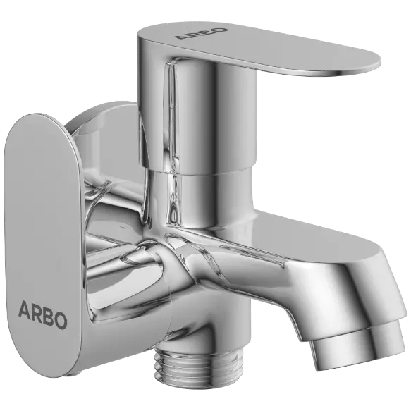 SL-2605 2 Way Bib Tap Side Handle With Wall Flange