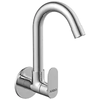 SL-2608 Sink Cock With Swinging Spout With Wall Flange (Wall Mounted Model)