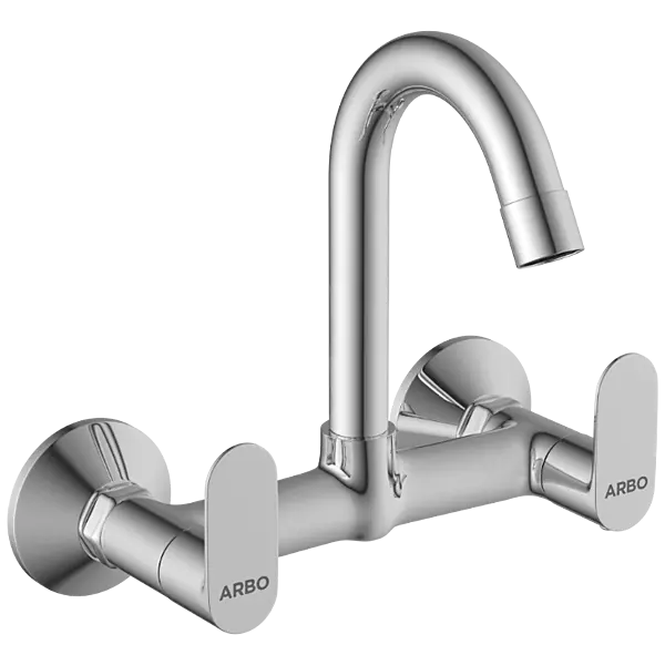 SL-2613 Sink Mixer With Swinging Spout With Connecting Legs With Wall Flange (Wall Mounted Model)