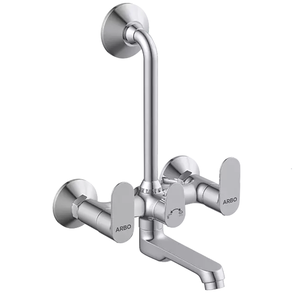 SL-2620 Wall Mixer 2 In 1 With Connecting Legs With Wall Flange