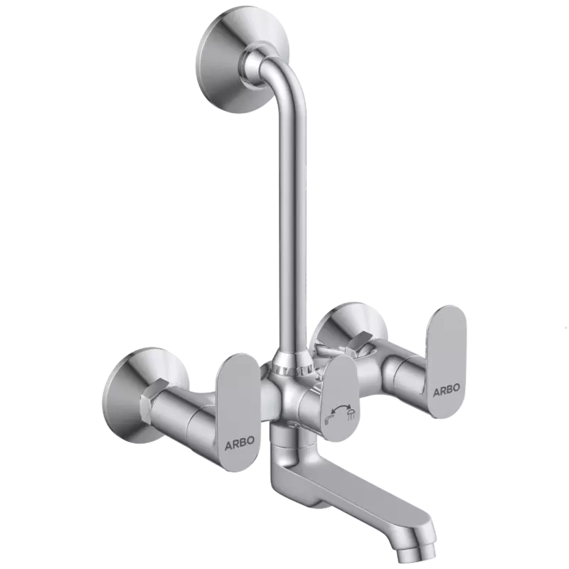 SL-2620 Wall Mixer 2 In 1 With Connecting Legs With Wall Flange
