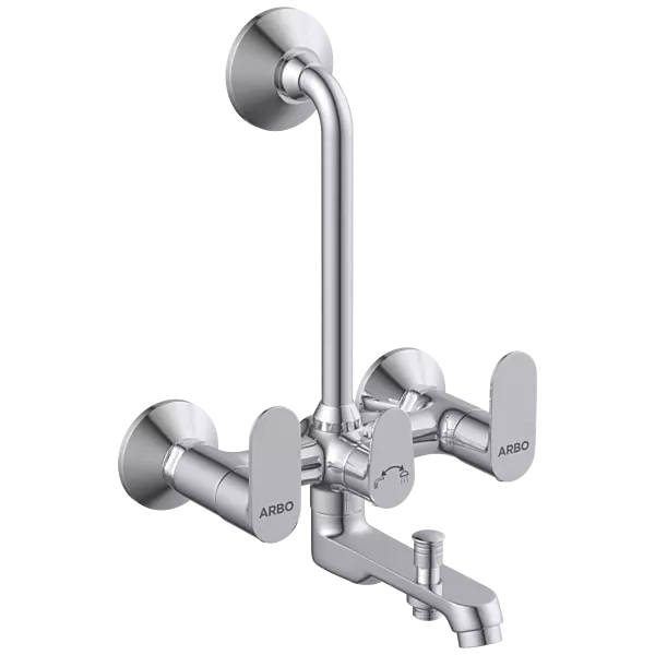 SL-2622 Wall Mixer 3 In 1 With Connecting Legs With Wall Flange