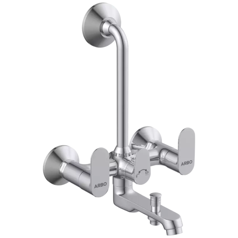 SL-2622 Wall Mixer 3 In 1 With Connecting Legs With Wall Flange