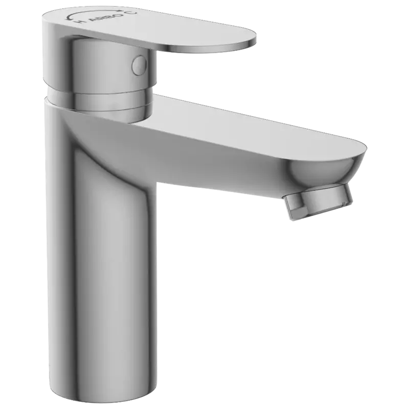 SL-2627 Single Lever Basin Mixer With Braided Hoses (Table Mounted Model)
