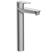 SL-2628 Single Lever Tall Basin Mixer With Braided Hoses (Table Mounted Model)