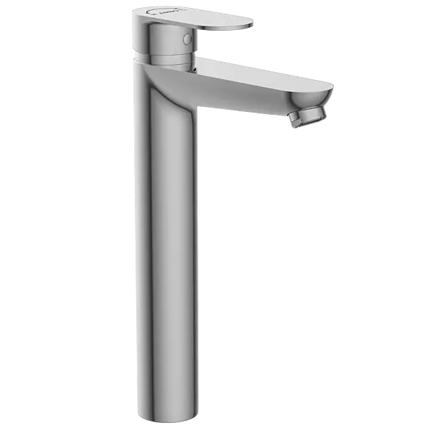 SL-2628 Single Lever Tall Basin Mixer With Braided Hoses (Table Mounted Model)